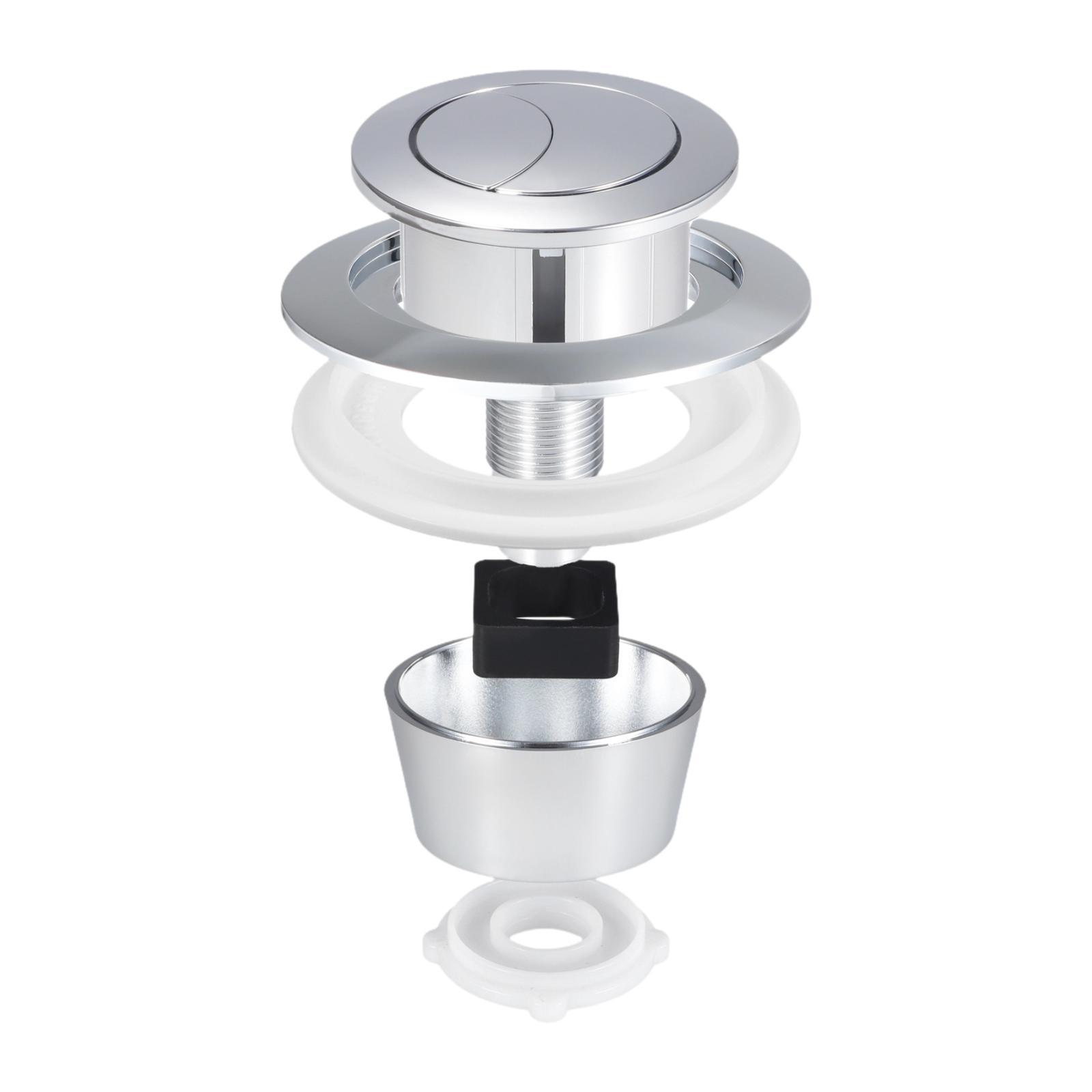Home Bathroom Fittings - صمامات تدفق المرحاض، زر دفع مزدوج