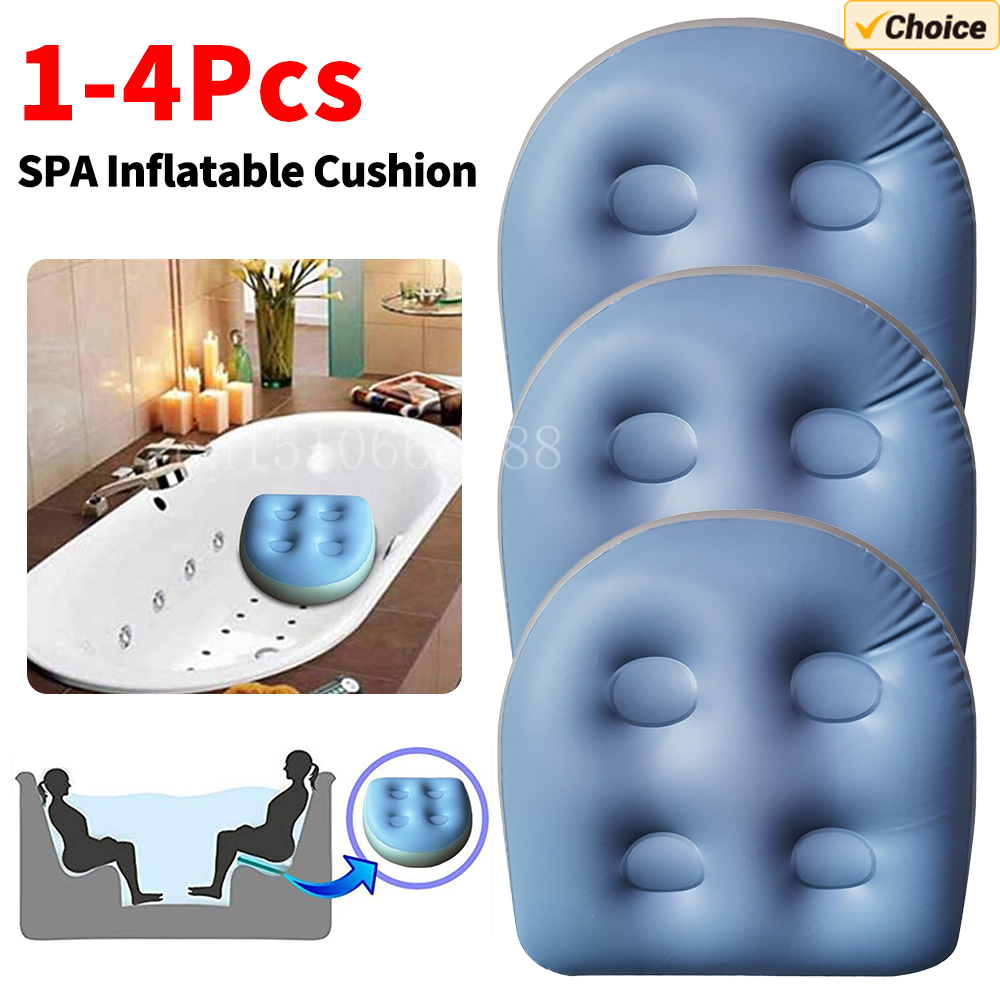 Bathtub Pillow Inflatable - 1-4 قطعة سبا نفخ وسادة حوض