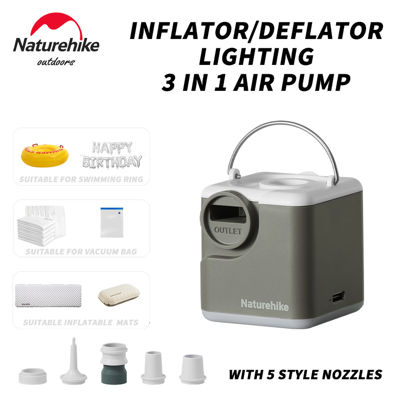 Bathtub Pillow Inflatable - مضخة نفخ/تفريغ الهواء من نيتشرهايك، مضخة
