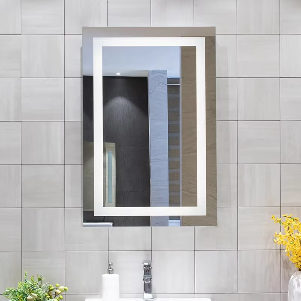 Bathroom Mirror Led - مرآة حمام LED مستطيلة بدون إطار