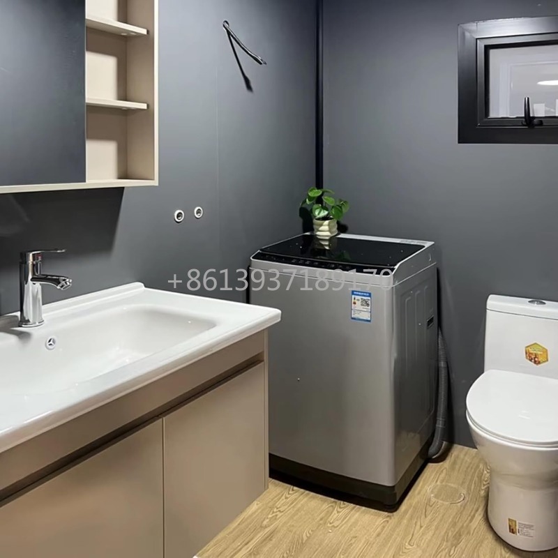 Home Bathroom Layout - منزل حاوية جاهز للمنزل الصغير قابل