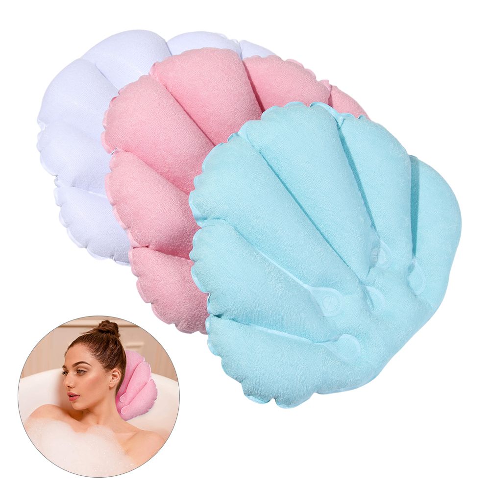 Bathtub Pillow Inflatable - وسادة حمام رقبة سبا ناعمة مع