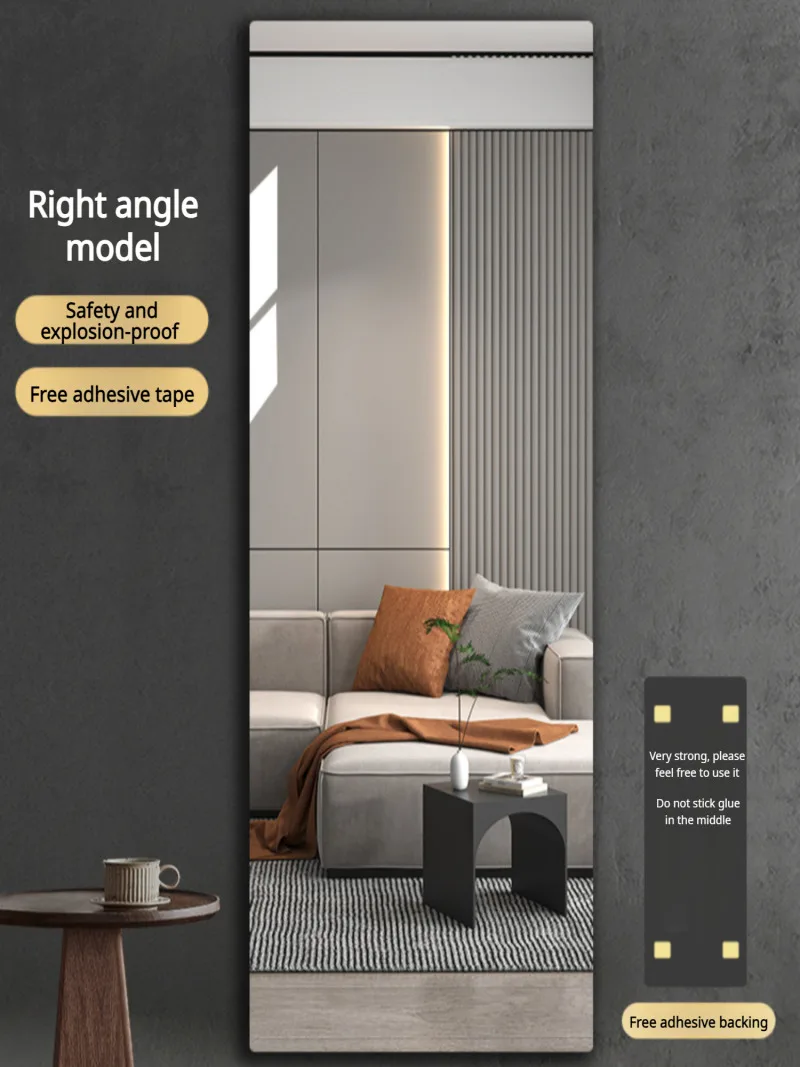 ملصقات حائط مرآة أكريليك ذاتية - مراجعة Home Bathroom Fittings وسعره