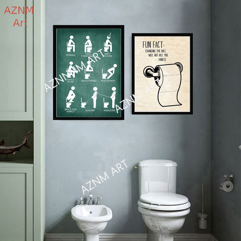 الرسم على لوحات القماش الجداري - مراجعة Home Bathroom Signs وسعره