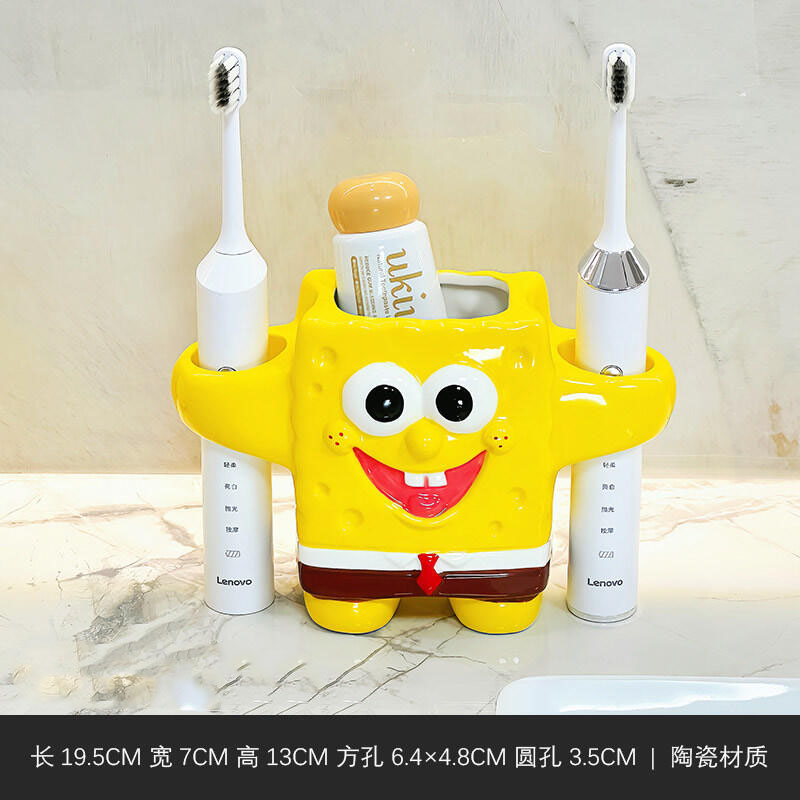 حامل فرشاة أسنان كرتوني على شك - مراجعة Home Goods Bathroom وسعره