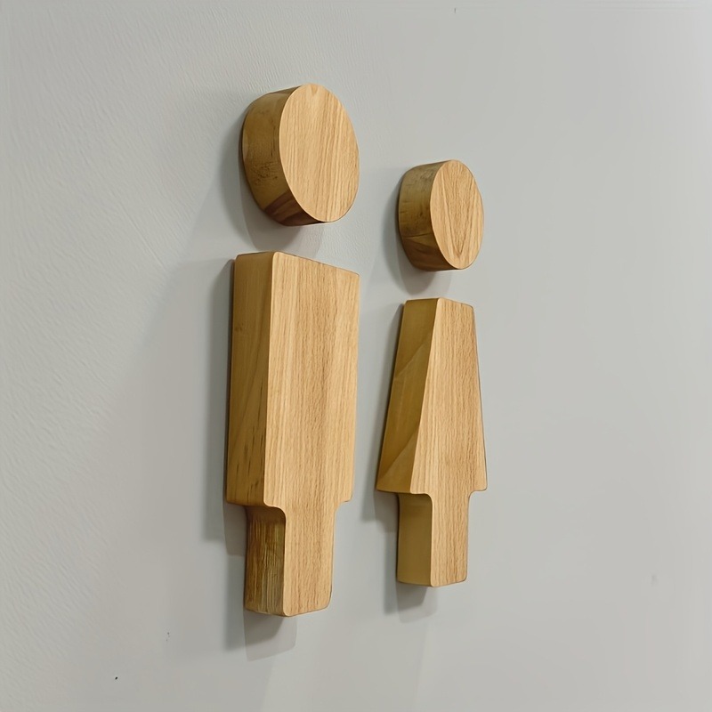 قطعتان من لافتة الحمام الخشبية - مراجعة Home Bathroom Signs وسعره
