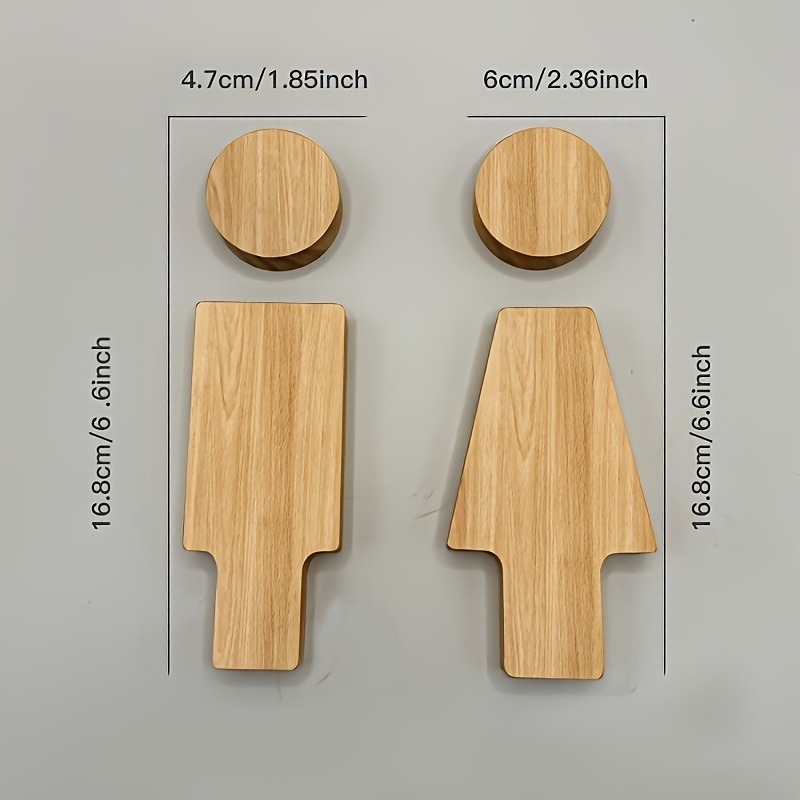 قطعتان من لافتة الحمام الخشبية - مراجعة Home Bathroom Signs وسعره