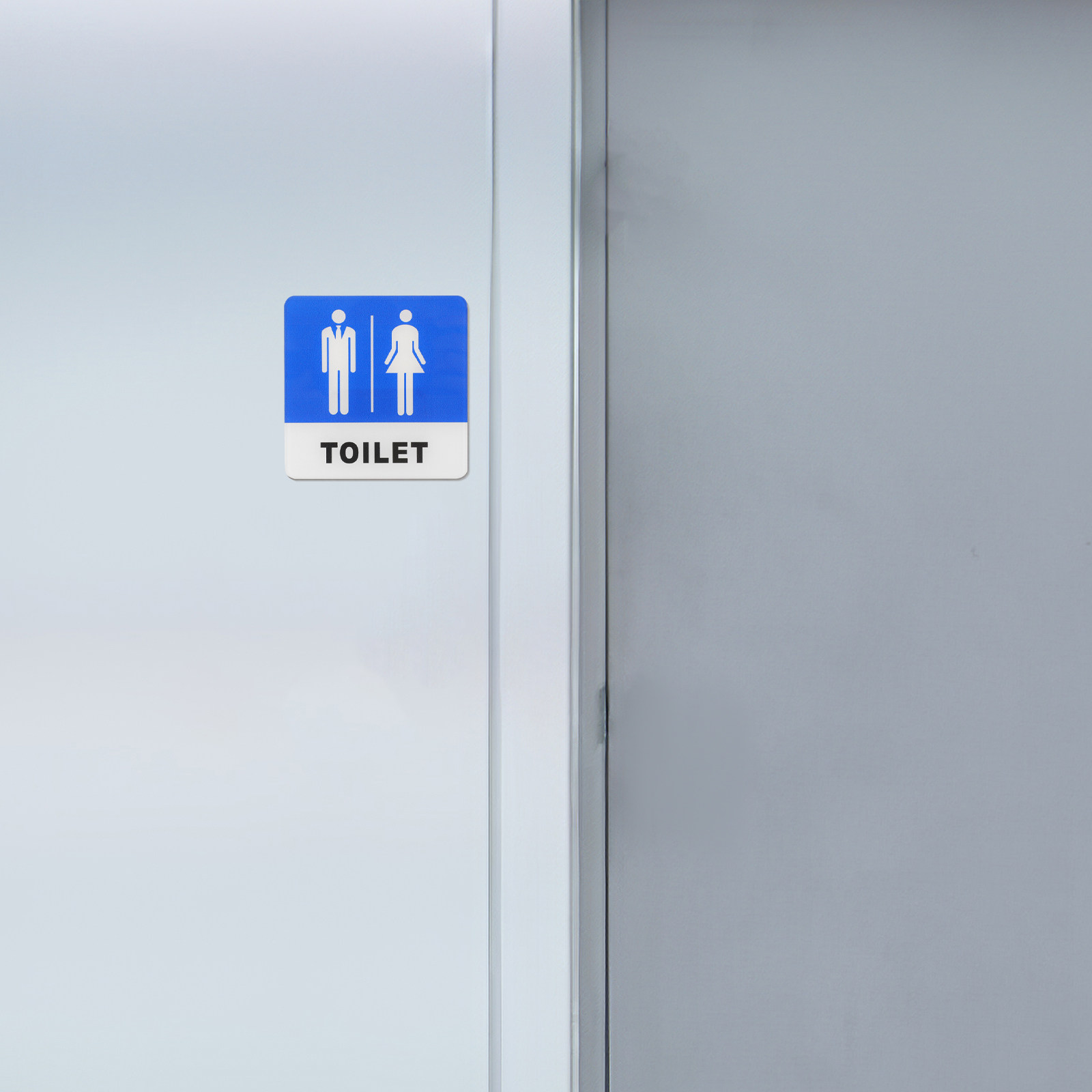 لافتة باب مرحاض للجنسين من الأ - مراجعة Home Bathroom Signs وسعره