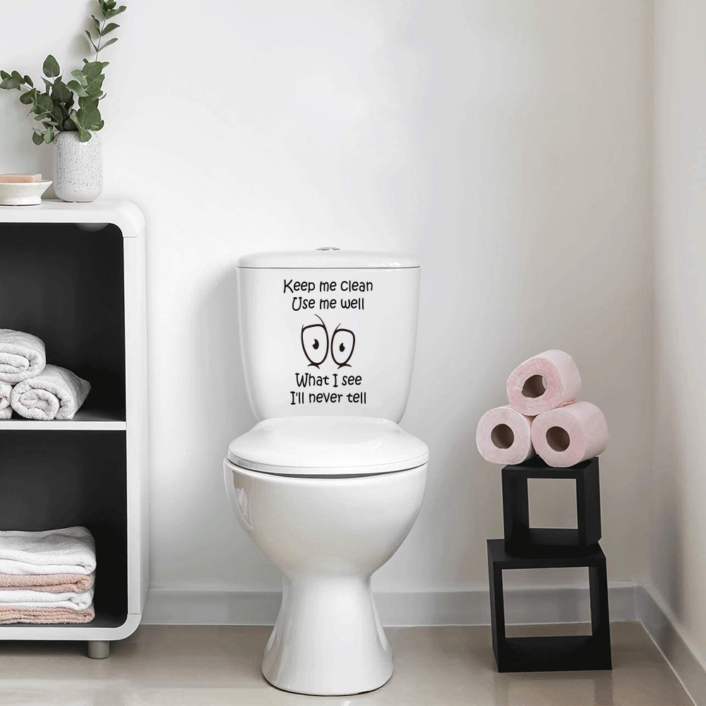 ملصق مرحاض مضحك يبقيني ملصقًا  - مراجعة Home Bathroom Floor Tiles وسعره