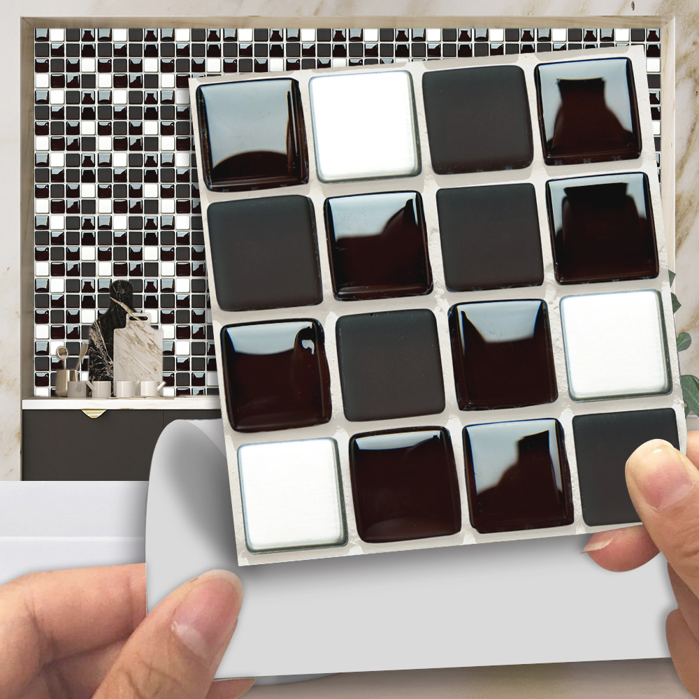 أبيض وأسود بلاط فسيفسائي رخامي - مراجعة Home Bathroom Floor Tiles وسعره