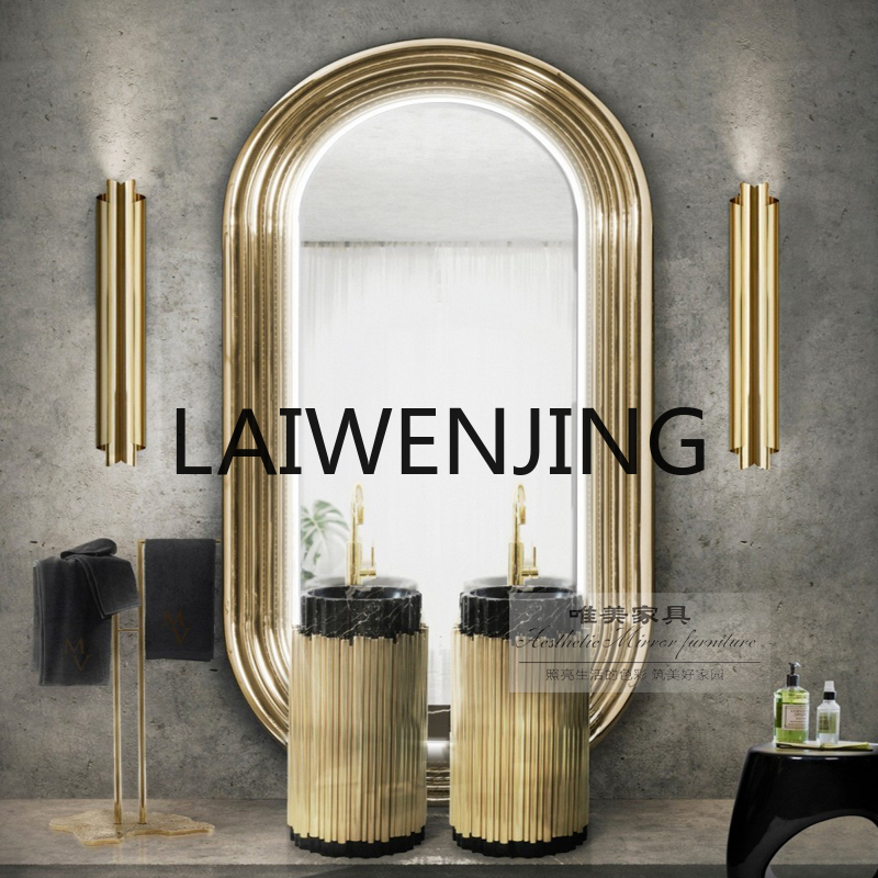 مرآة حائط YS6 بسيطة وعصرية للج - مراجعة Home Bathroom Fittings وسعره
